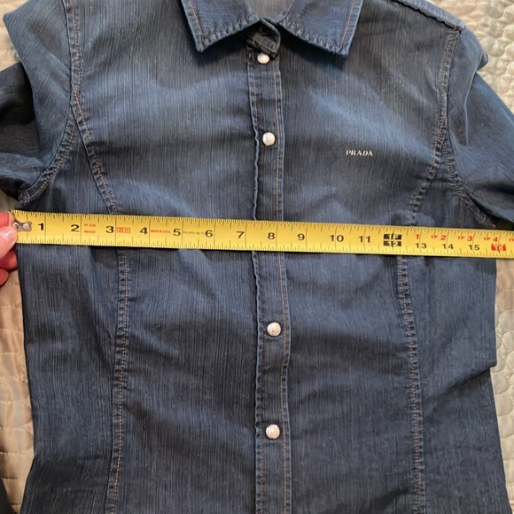 Like new Prada denim top/jacket - Picture 14 of 16